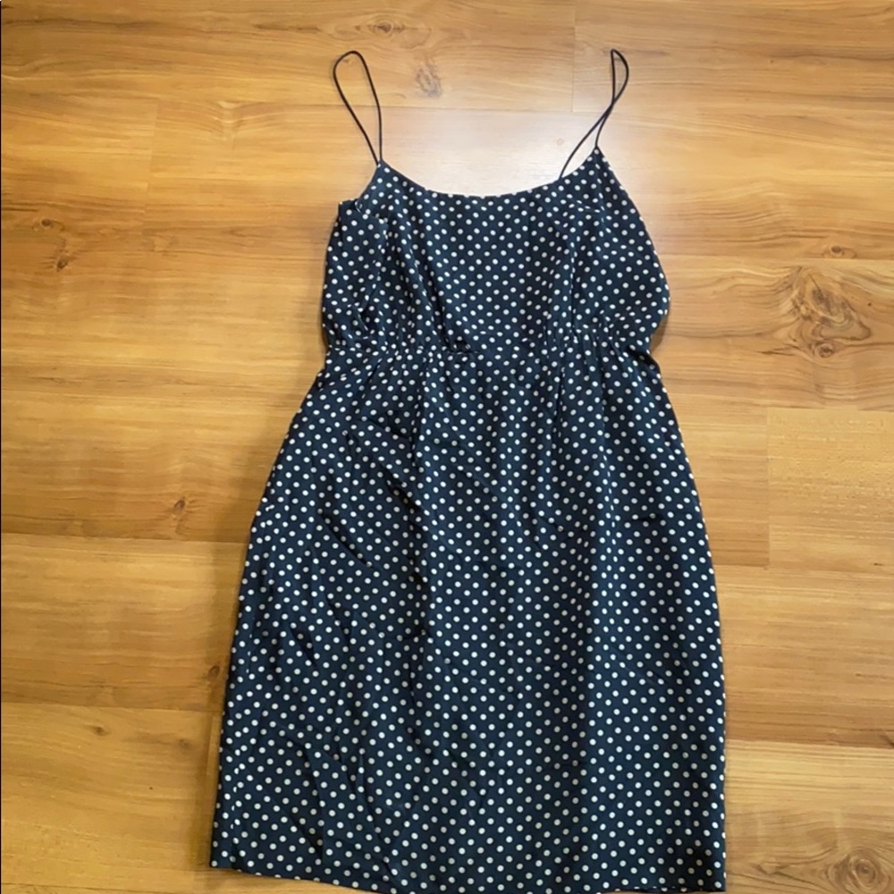 Polka dot silk J Crew dress